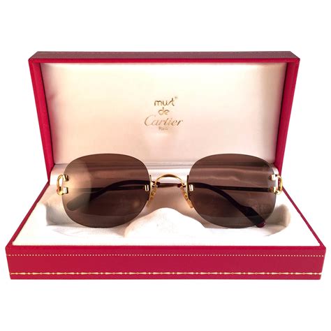 cartier gold glasses|gold cartier glasses men's.